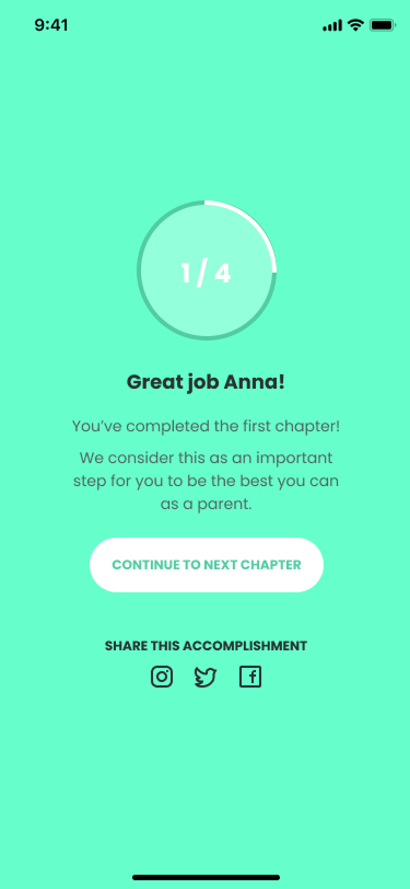 Chapter screen